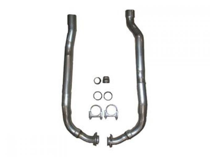 68-74 Exhaust Pipe - Front Left And Right 327 / 350 4 Speed Hi-performance