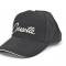 Hat- Black With Liquid Metal Corvette Script