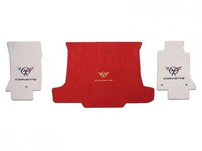 1997-2004 Floor & Cargo Mat Set Convertible-Black C5 And Script-Lloyd Design