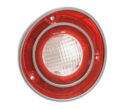 71-73 Tail Light Lens - With Back-up (1971 Late)