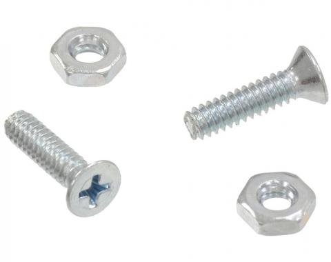 53-67 Mirror Mount Bracket To Door Screws With Nuts - 4 Pieces