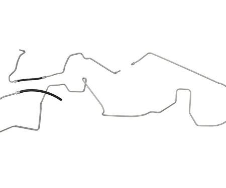 88-91 Engine To Fuel Tank 2 Piece Line Set - Steel