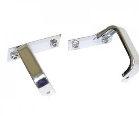 69-72 Chrome Radiator Top Brackets - 350 With 26" Radiator