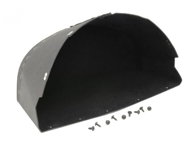63-67 Glove Box Liner with Screws - Assembled with Clips Installed