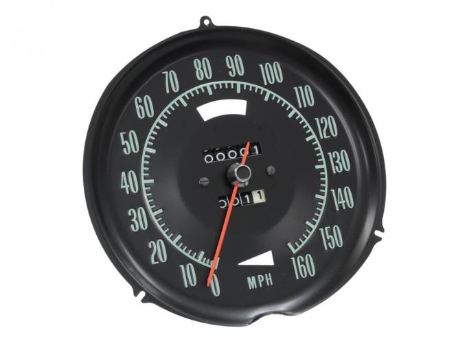 69-71 Speedometer - Green Letter