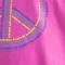 Girls Pink T-Shirt With Peace Sign