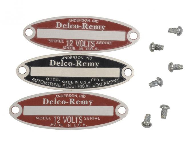 53-62 Delco Tags Set ( 3 Pieces Undated / Unstamped )