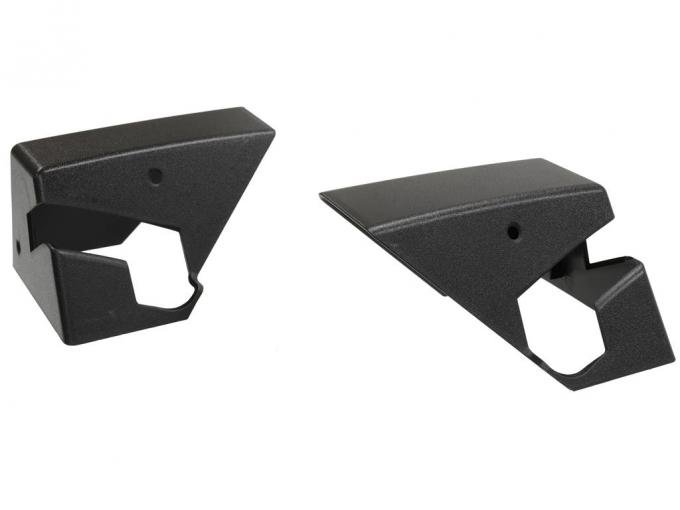 84-85 Roof Panel Storage Bracket Cover - Black - Pair