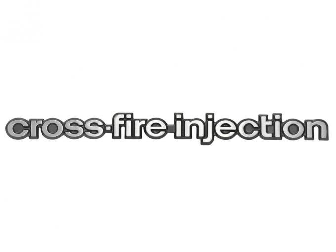 82 Cross Fire Side Fender Emblem