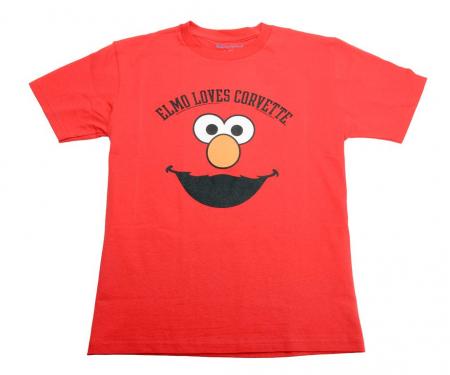 T-Shirt Red With Elmo Loves Corvette Youth
