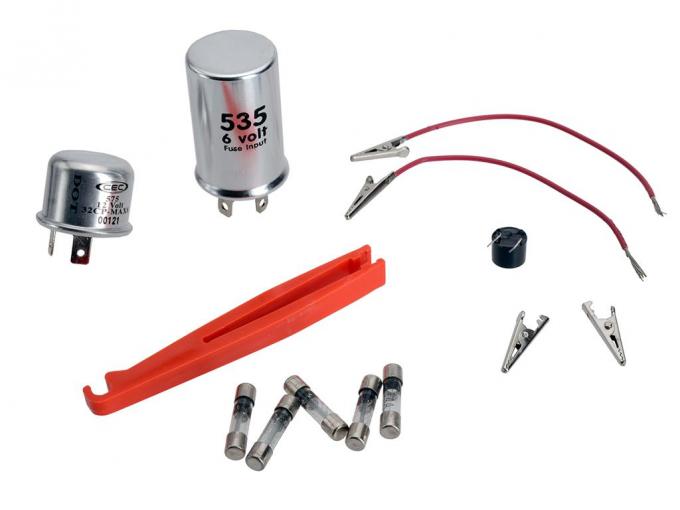 53-55 Fuse Flasher Kit - 6v - 8 Piece