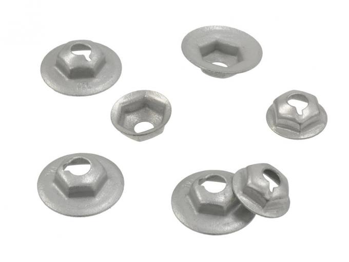63-67 Heater Box Cover Nut Set - Outer - 7 Pieces