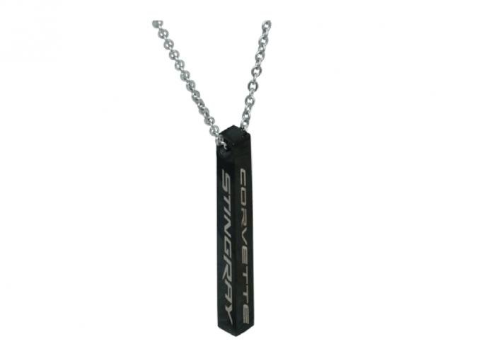 C8 Corvette Stingray Bar Necklace - Black