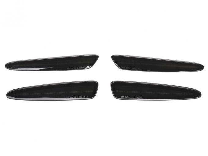 2005-2013 Zen6 Smoked Red/Amber Laser LED Side Marker Lamps - Front and Rear