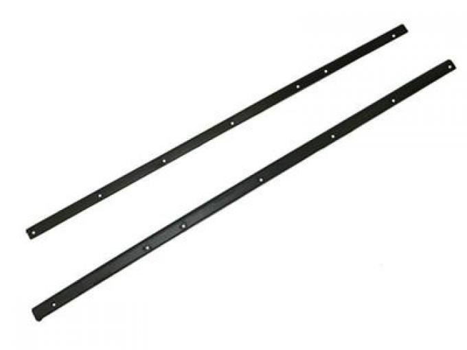 65-67 Door Outer Window Rubber Seals - Coupe - Correct Rivet On