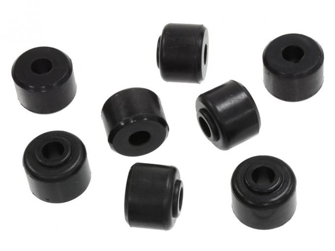 53-82 Stabilizer/Sway Bar Link Bushing Kit Front Black Polyurethane 8 Piece