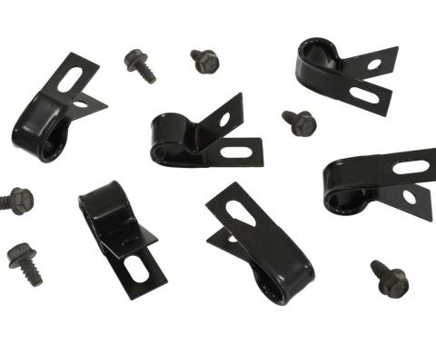 76-82 Positive Battery Cable To Underbody / Floor Clamp With Bolts - Set Of 12