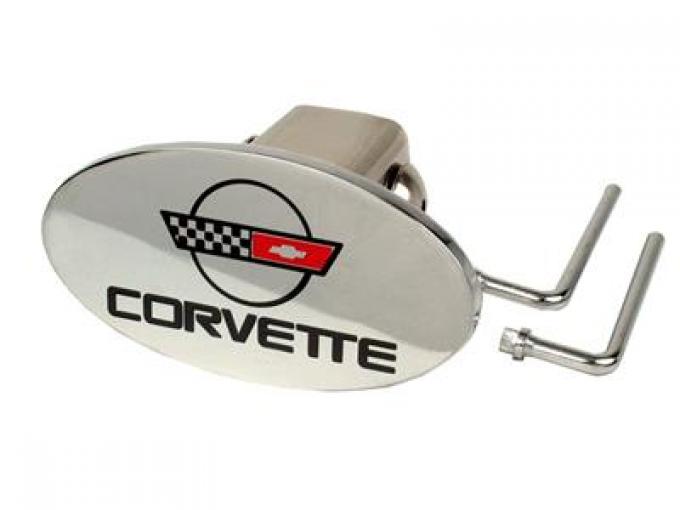 Trailer Tow Hitch Cover With C4 Emblem