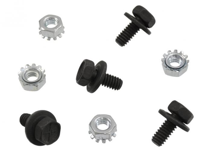 68-69 Dash Pad Reinforcement Nut And Bolt Kit - 8 Pieces