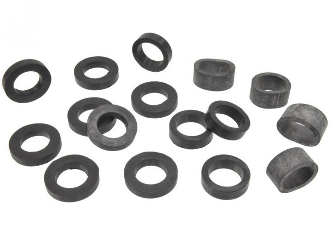 53-62 Front A-arm / Control Arm Shaft Rubber Seal Kit - 16 Pieces