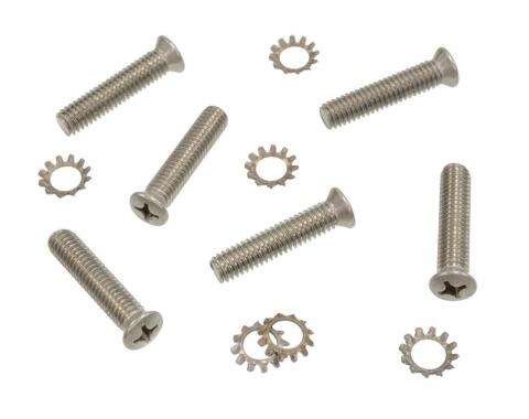 63-67 Door Striker Screws - Stainless Steel - 6 Pieces