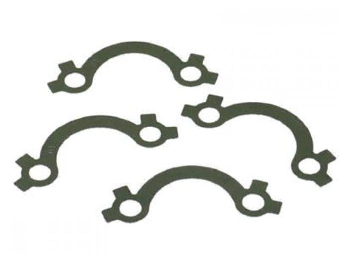 64-65 Exhaust Manifold Lock Set 327 - Plain Steel - Set Of 4