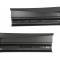 97-04 Door Sill Protection Covers - Black Acrylic With White Script