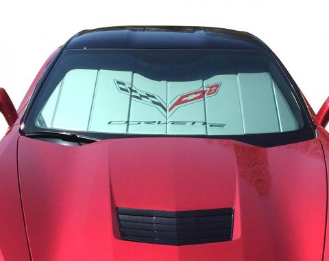 14-19 Insulated Windshield Sunshade With C7 Logo