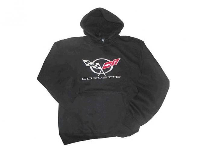 Hoodie/Hooded Sweatshirt With C5 Logo Black