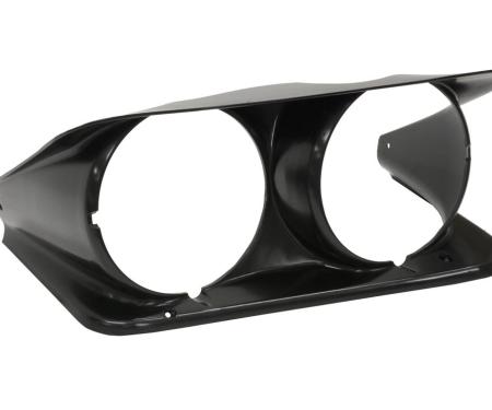 68-82 Headlight Bezel - Molded Plastic - Left