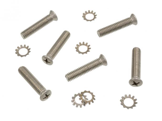 63-67 Door Striker Screws - Stainless Steel - 6 Pieces