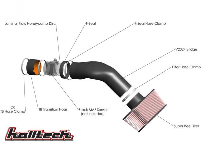 01-04 Halltech Venom II Black Air Intake