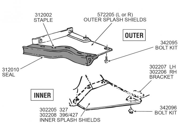 65-67 Splash Shields - Inner 396 427