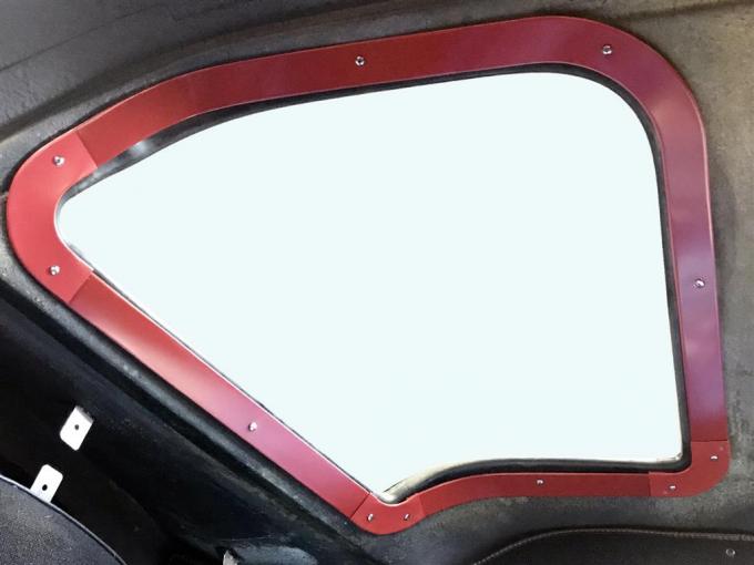 63 Steel Coupe Rear Inside Window Trim Mouldings Set