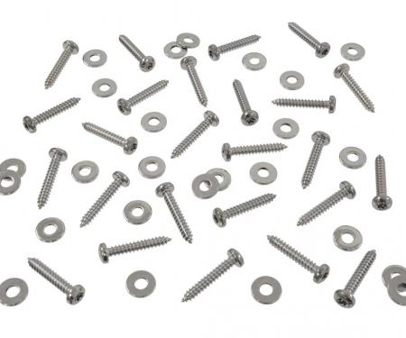 1984-2013 Chrome Engine Compartment / Underhood / Interior Detail Screws