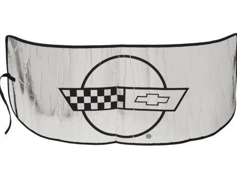 84-96 Roll Up Windshield Sunshade With C4 Logo