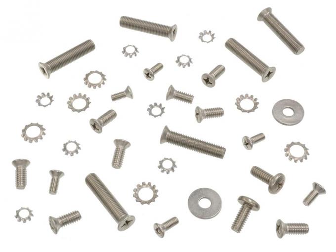 1956-1962 Door Striker/Door Latches/Door Jamb Screws Stainless Steel 24 Pieces