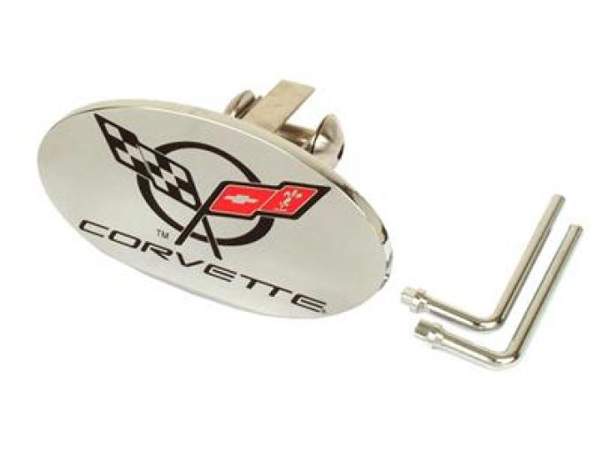 Trailer Tow Hitch Cover With C5 Emblem - Oval