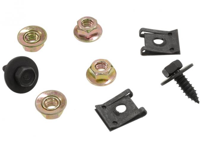 68-75 Firewall Splash Shield Mount Kit - 8 Pieces