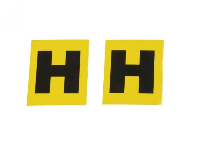 66-67 Valve Cover Engine Code Decal "HH" 300 HP K19 Plus Manual Transmission