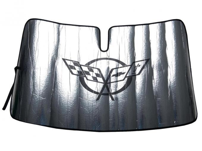 97-04 Roll Up Windshield Sunshade With C5 Logo
