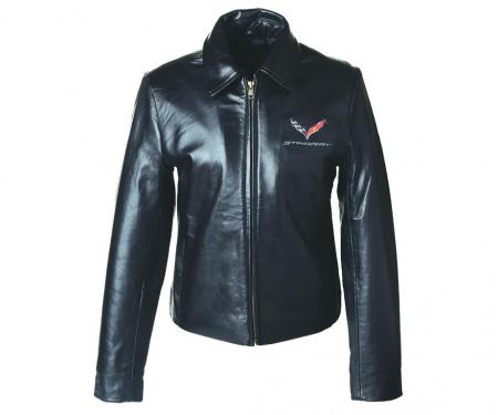 Ladies C7 Leather Bomber Jacket