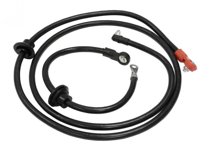 75-80 Battery Cable - Side Post With Grommets Correct 0 Gauge