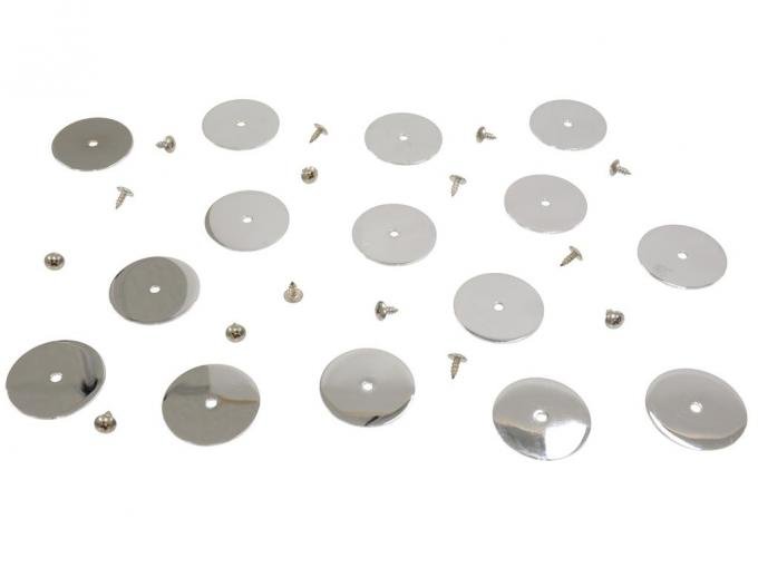 97-13 Chrome Hood Insulation Retainers with Screws