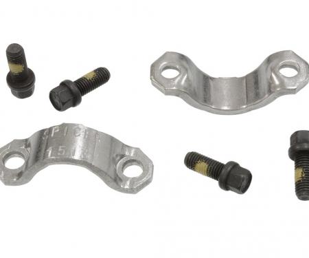 64-70 Front Transmission Slip Yoke Ujoint Retainer Strap with Bolt Kit