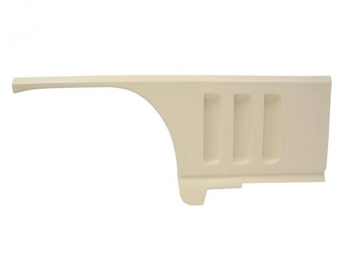 65-66 Left Hand White Side Fender Panel Original Factory Design Press Moulded