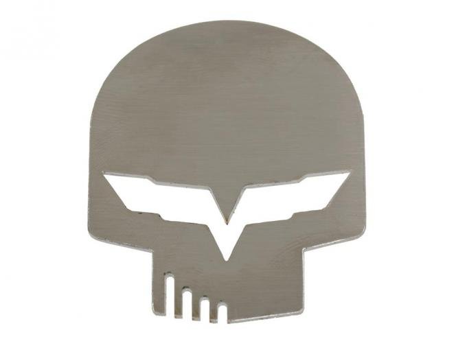 C6 Jake Metal Ornament Brushed Stainless Steel 2" Tall