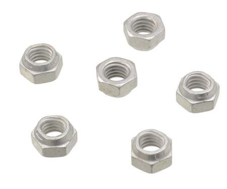 Redline Restomotive® 1956-1982 Chevrolet Corvette 6 Piece Correct Top Lock Exhaust Manifold Nut Set