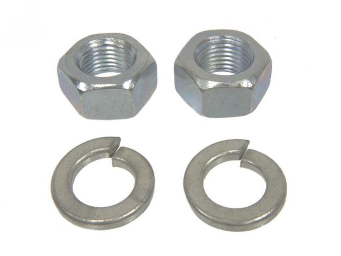 53-62 Rear Spring Mounting Eye Pin Nuts With Lockwashers - Set Of 4