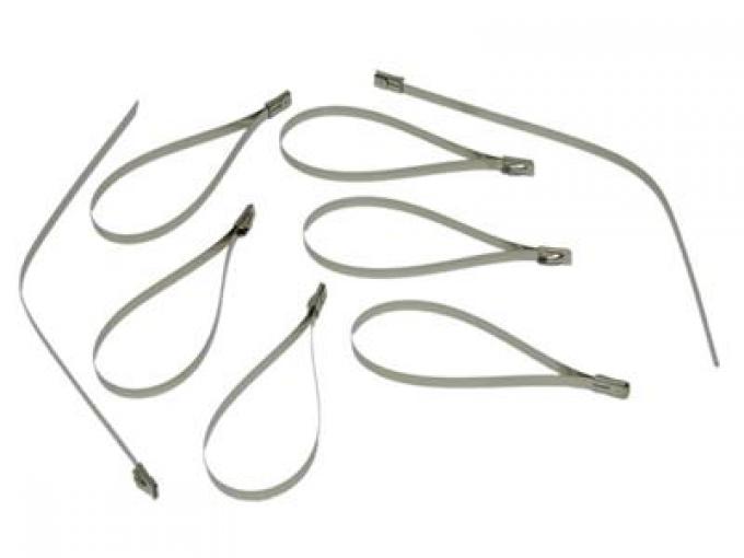Stainless Steel Exhaust Locking Ties - 8" Set Of 8